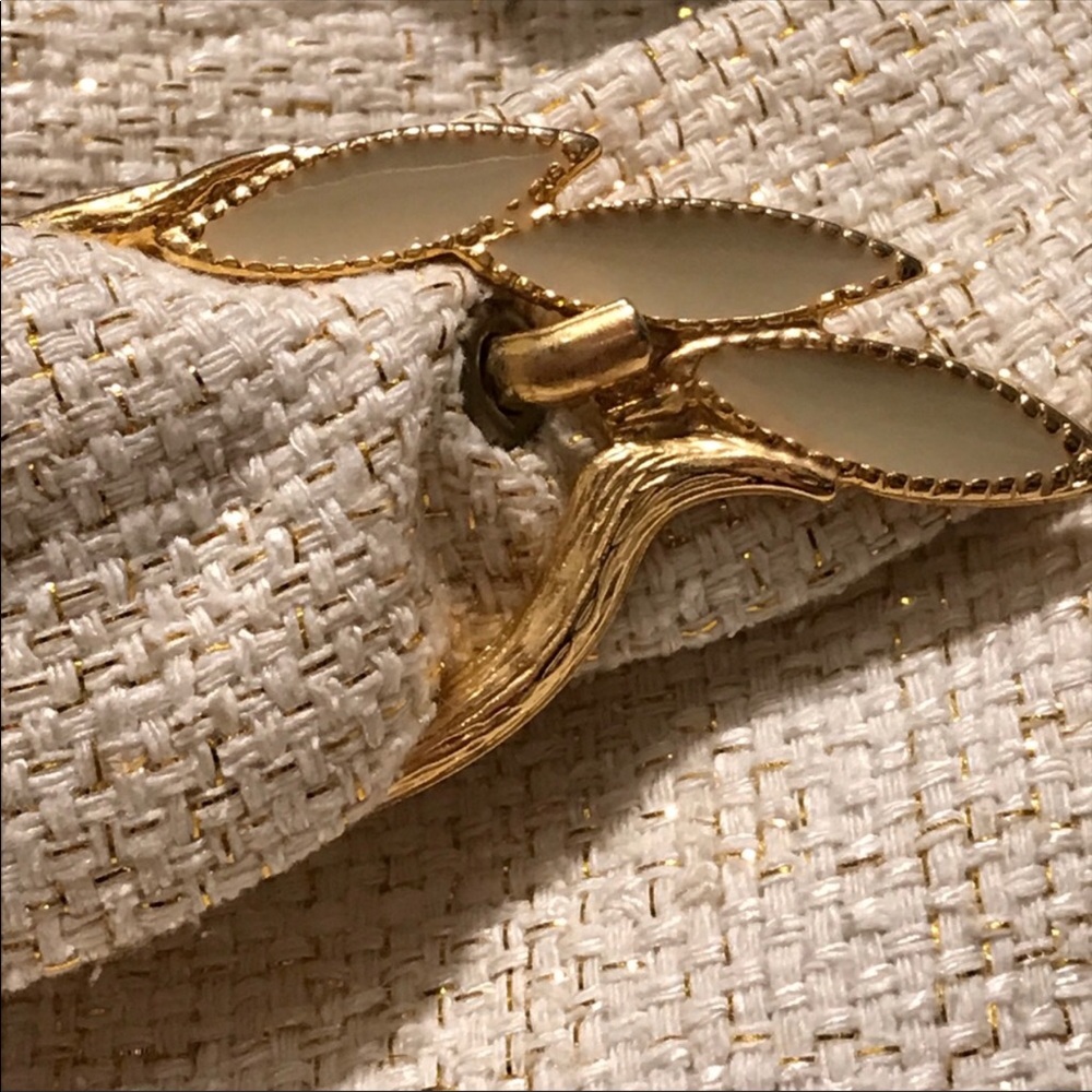 Mayle Ivory and Gold Skirt Size 2